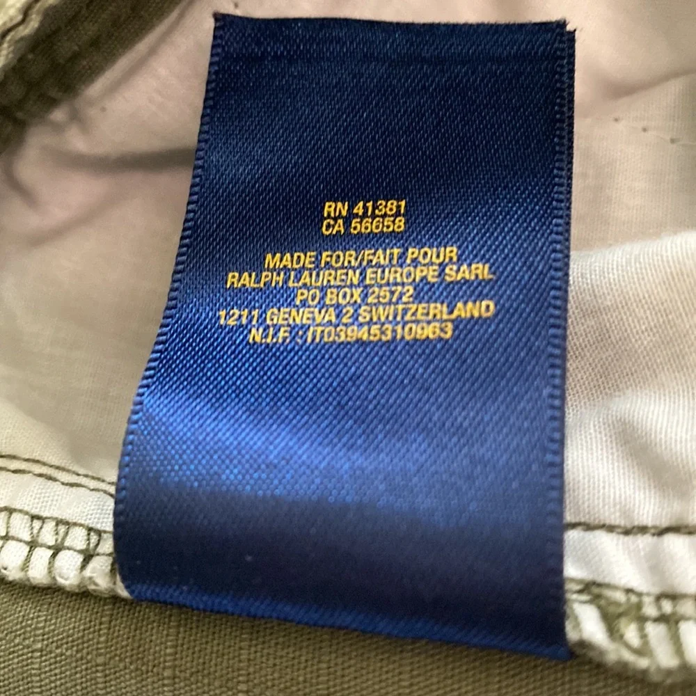 Ralph Lauren Polo green cargo pants